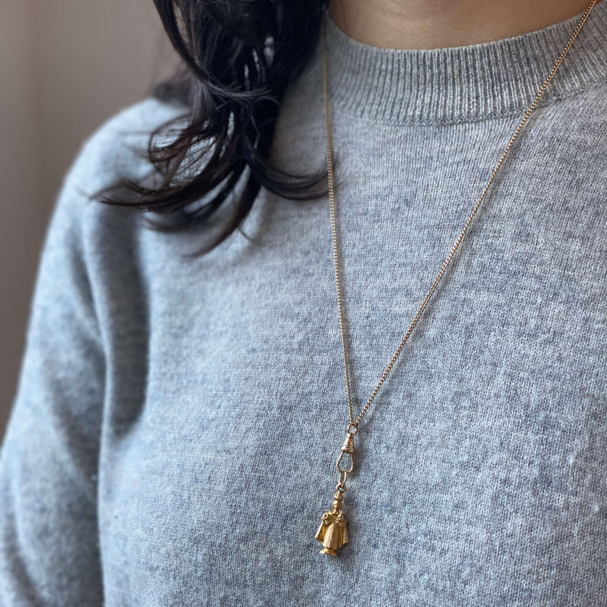 Vintage Santo Niño Relic Charm for Women