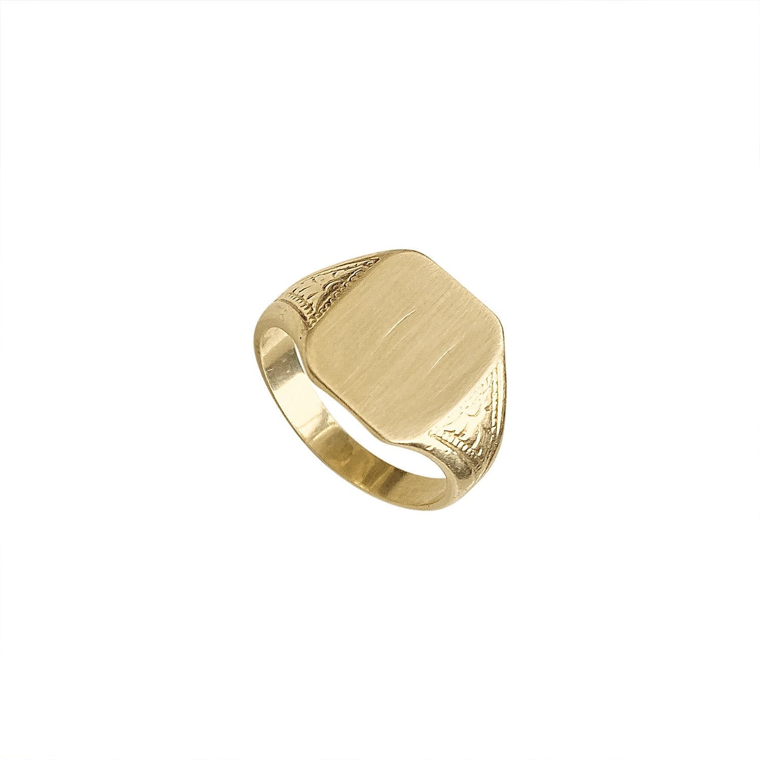 SOLD Vintage Square Signet Ring - Fewer Finer