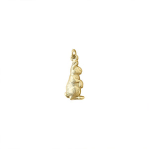 Vintage Sitting Bunny Charm by Fewer Finer