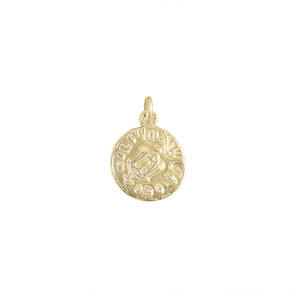 Vintage Small Roman Coin Charm for Women