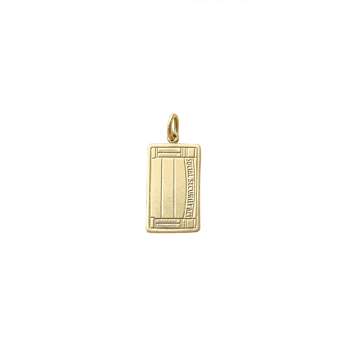 Vintage Social Security Act Charm by Fewer Finer