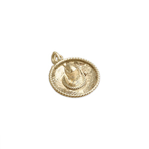 Vintage Large Mexico Sombrero Charm by Fewer Finer