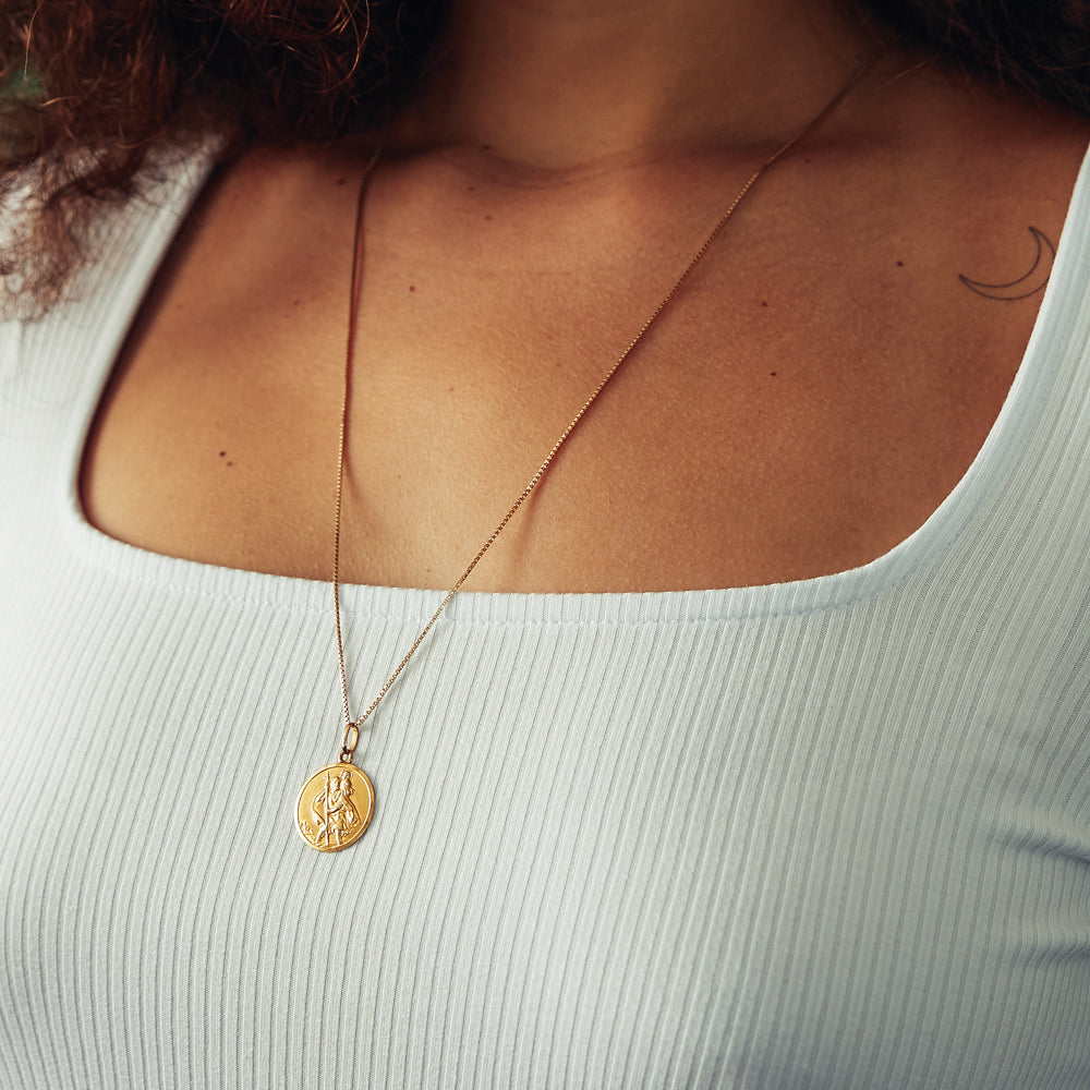 Vintage 18k St. Christopher Charm for Women
