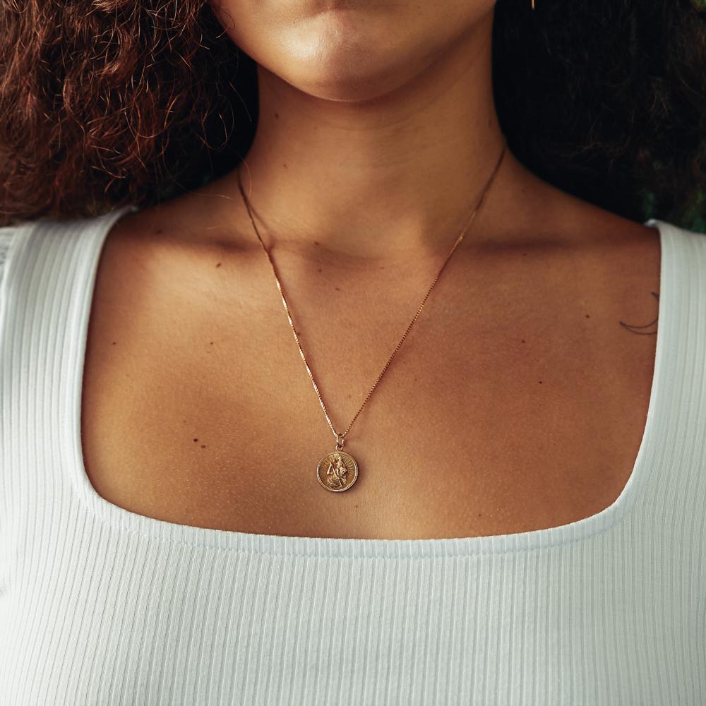 Vintage St. Christopher Be My Guide Charm by Women