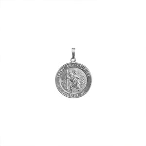 Vintage St. Christopher White Gold Charm by Fewer Finer