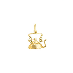 Vintage Moving Tea Kettle Charm by Fewer Finer