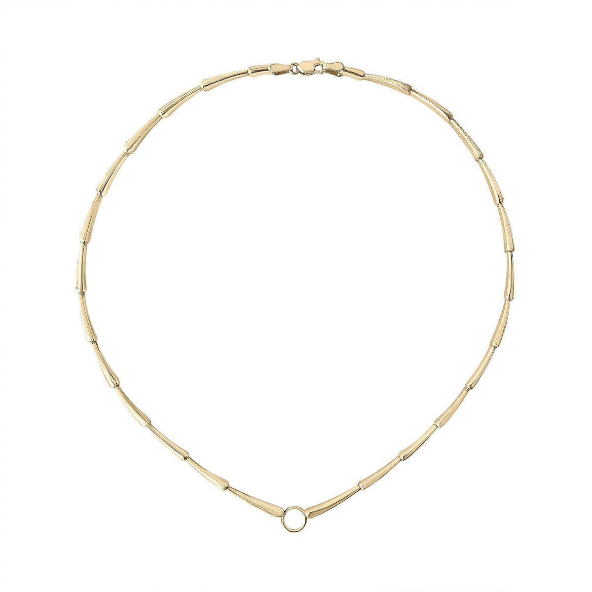 Vintage Teardrop Gold Collar by Fewer Finer