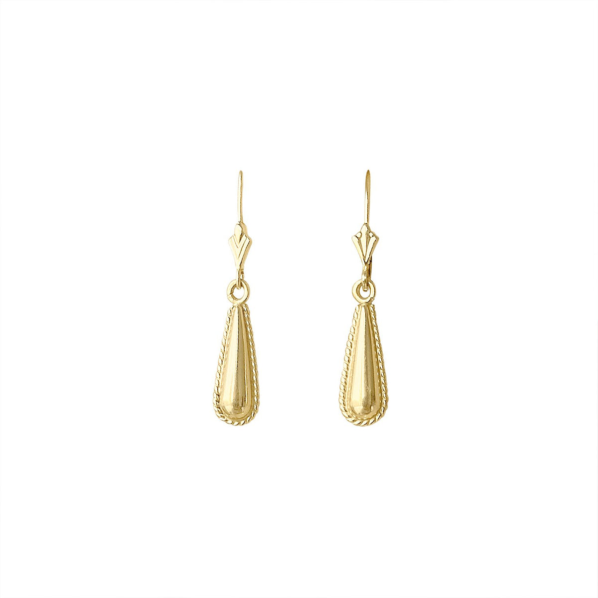 Vintage Large Teardrop Earrings by Fewer Finer