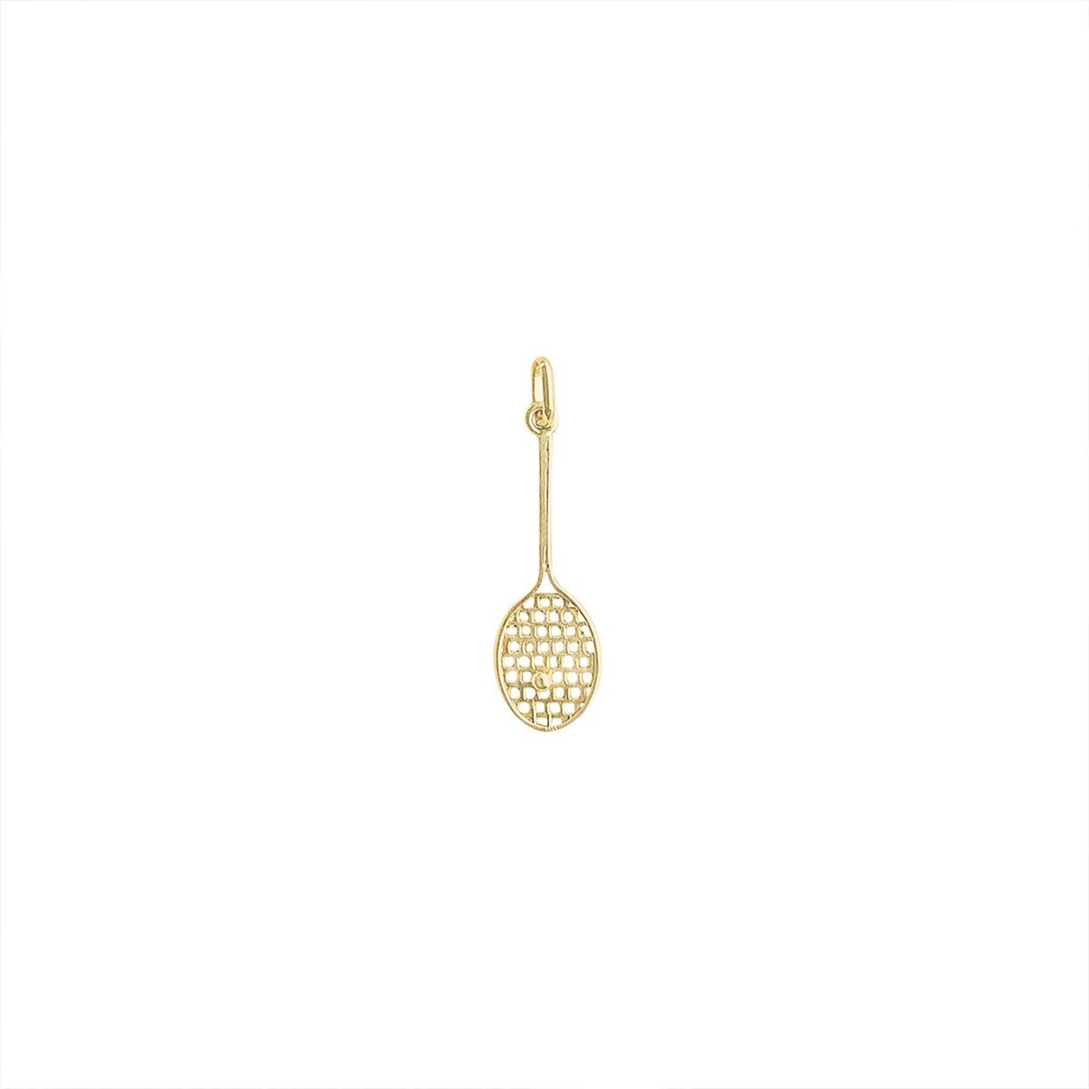Vintage Medium Tennis Racket Charm by Fewer Finer