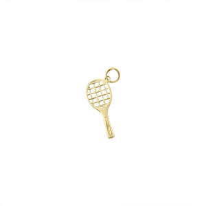 Vintage Tennis Racket Charm by Fewer Finer