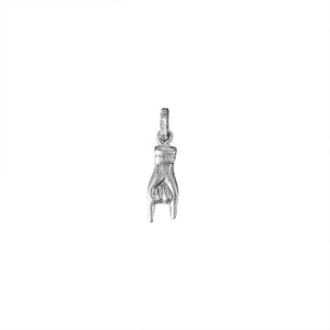 Vintage White Gold "Rock On" Charm by Fewer Finer