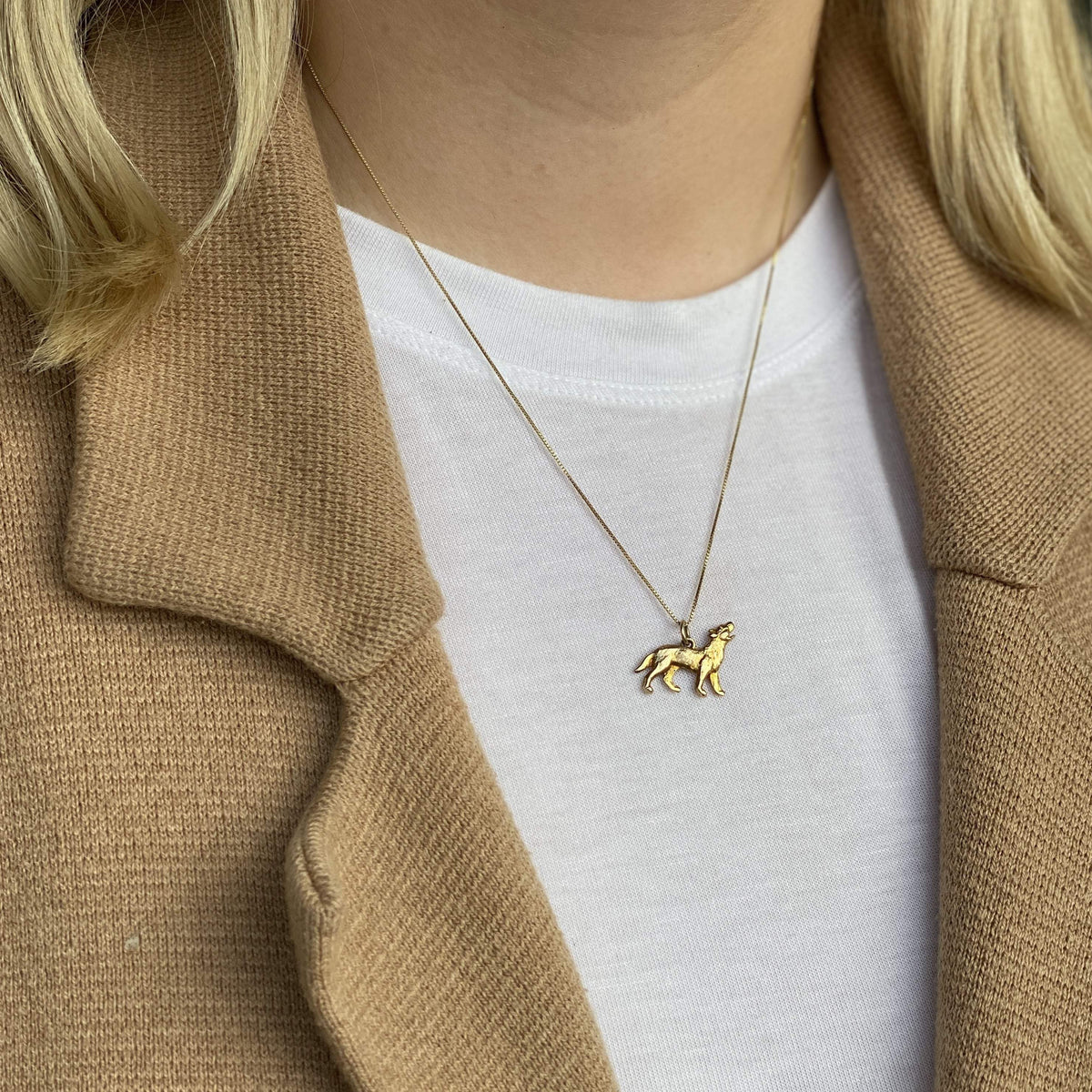 Vintage Wolf Charm for Women