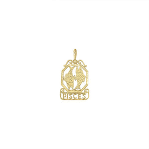 Vintage Zodiac Pisces Charm by Fewer Finer