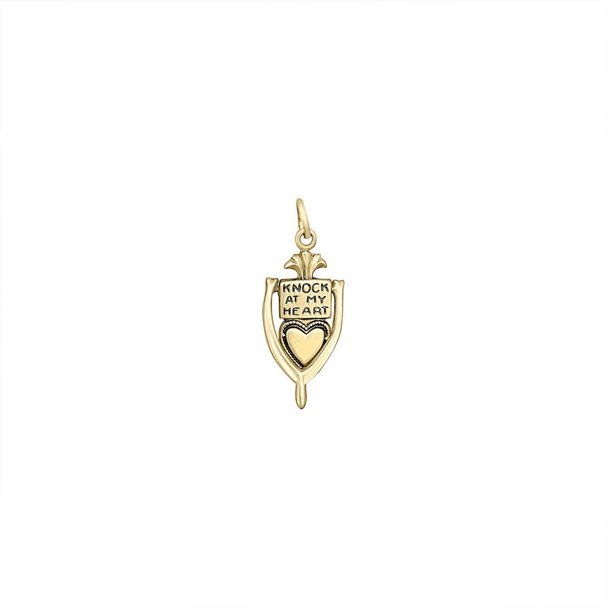 Vintage Knock at my Heart Door Knocker Charm by Fewer Finer