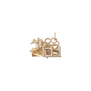Vintage "They're Off" Race Horse Moveable Charm