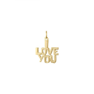 Vintage "I Love You" Charm by Fewer Finer