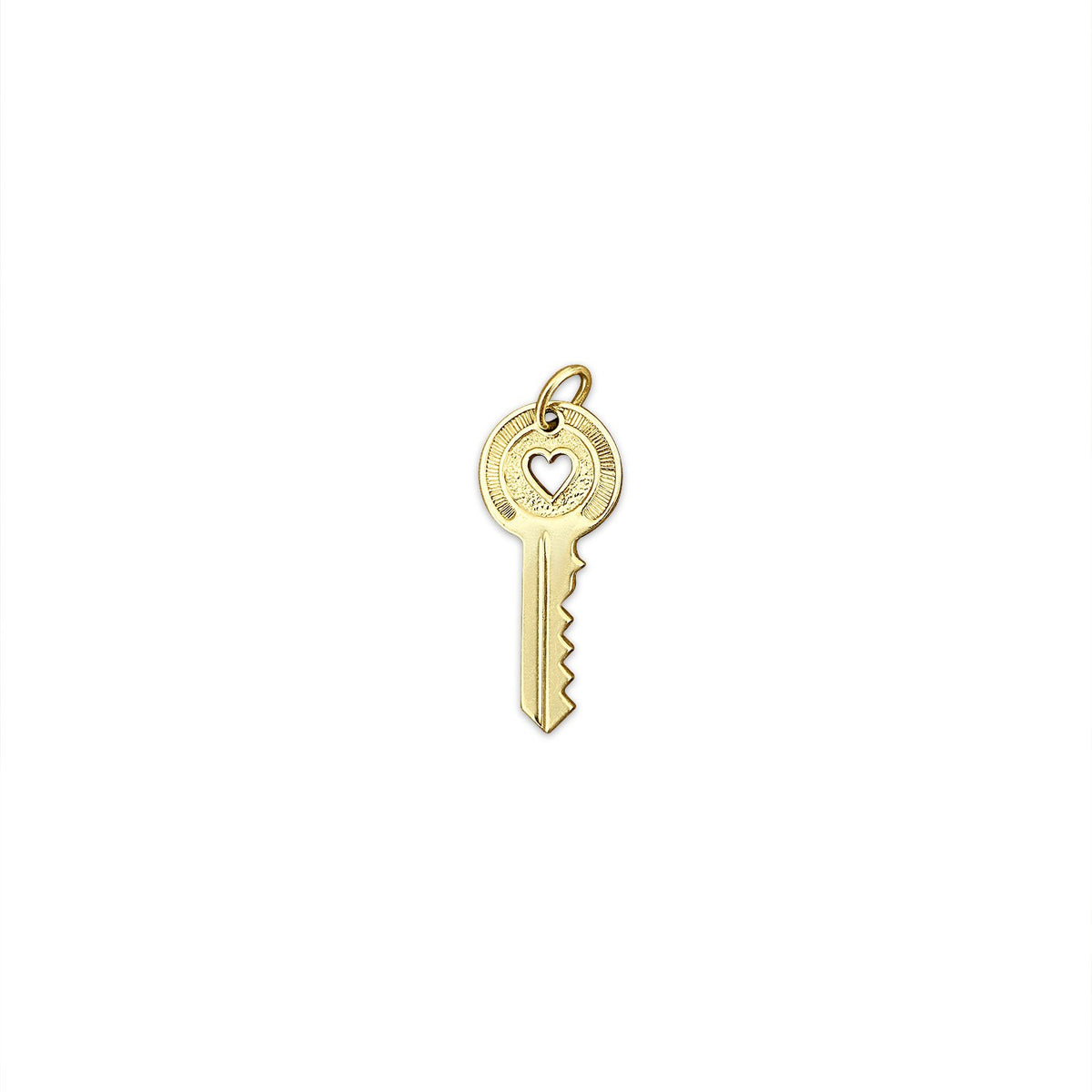 Vintage Heart Key Charm by Fewer Finer