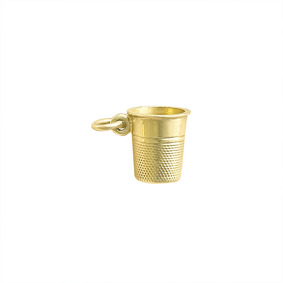 Vintage Gold Thimble Charm