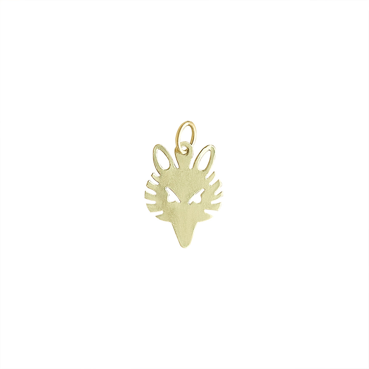 vintage gold fox charm