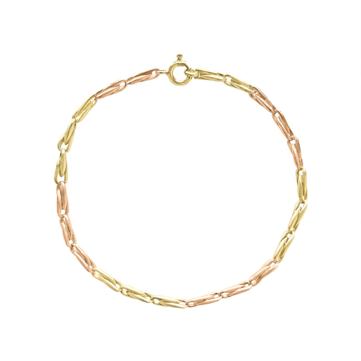 SOLD Vintage Mixed Metal Helix Bracelet