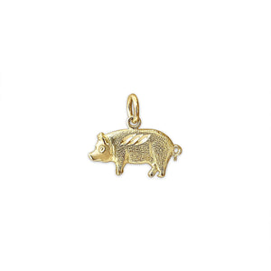 Vintage Flying Pig Charm by Fewer Finer