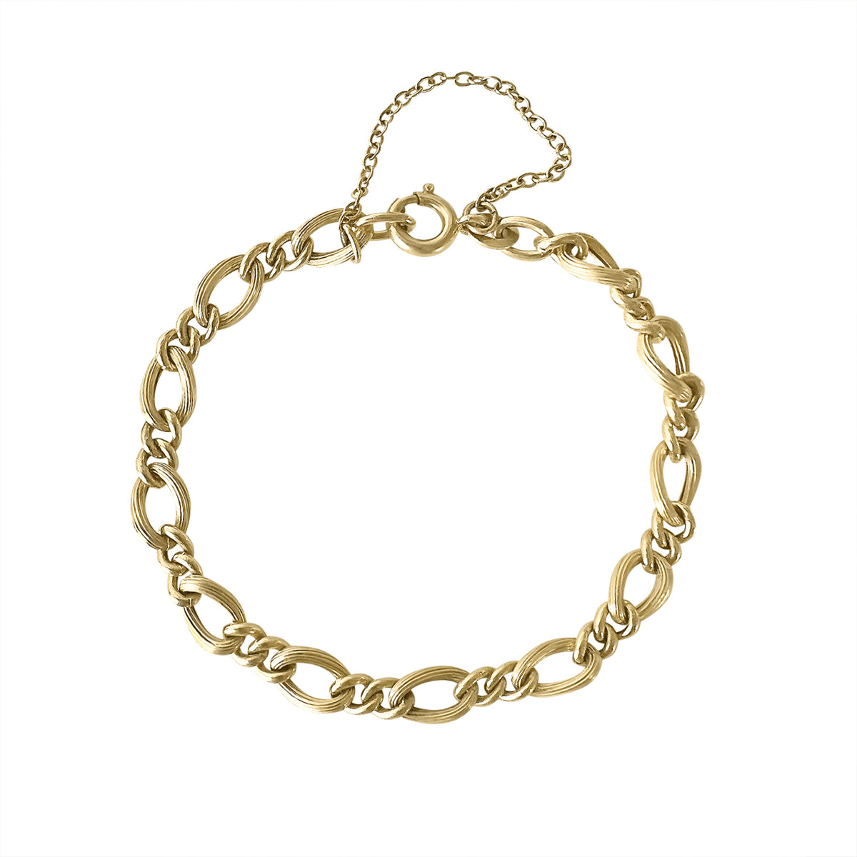 18k gold link bracelet, 18k gold chain bracelet, gold chain bracelet, link bracelet, chain bracelet 