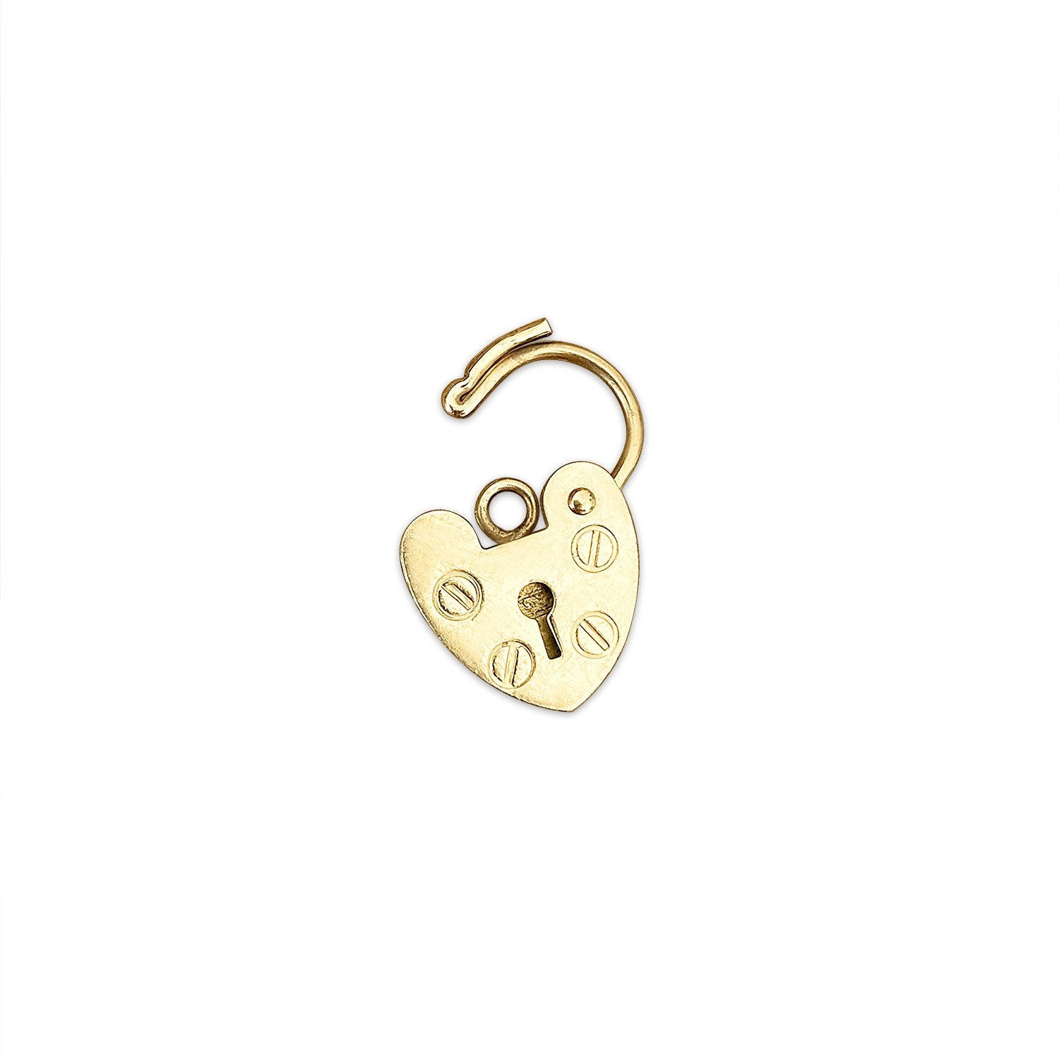 SOLD Vintage Heart Padlock Charm