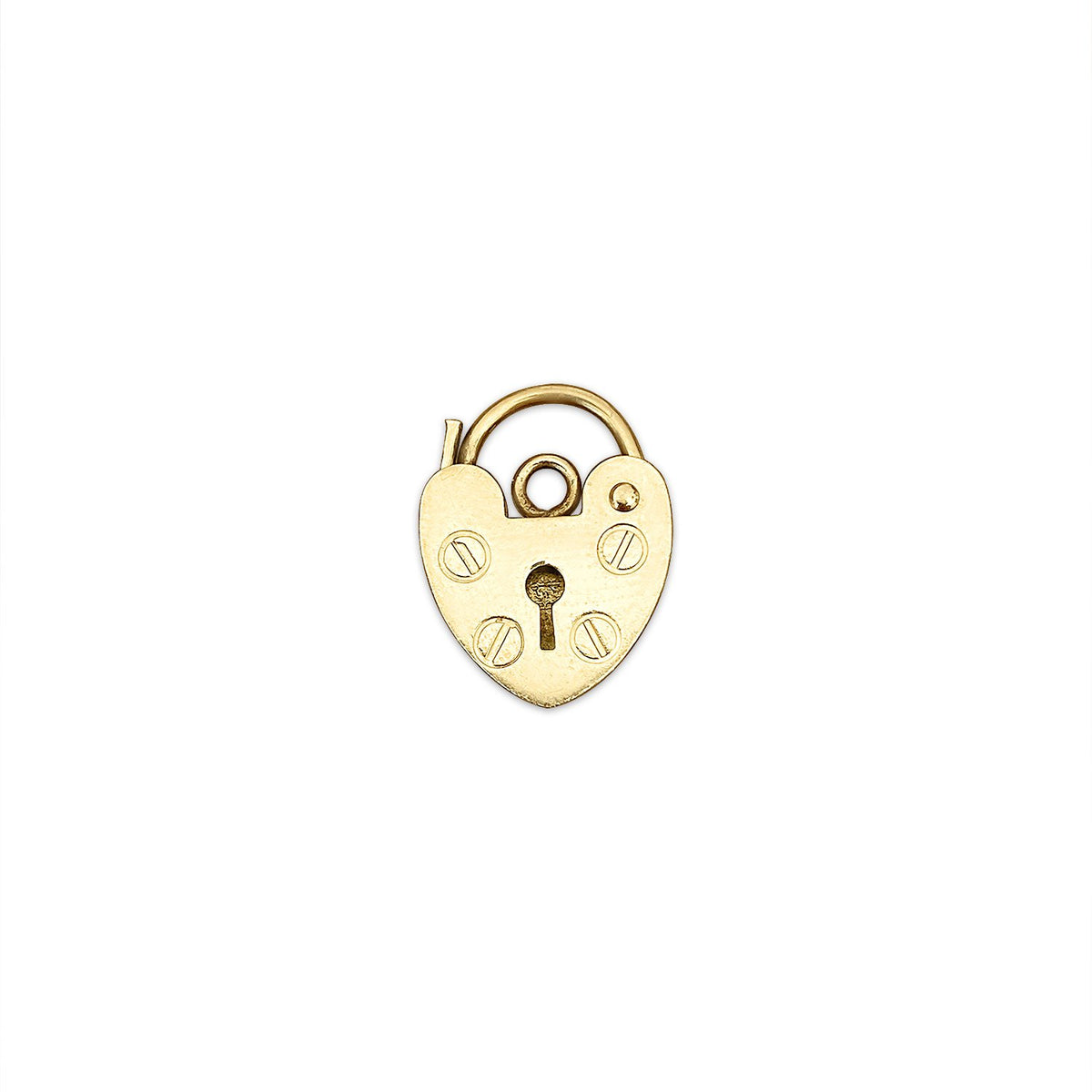 SOLD Vintage Heart Padlock Charm