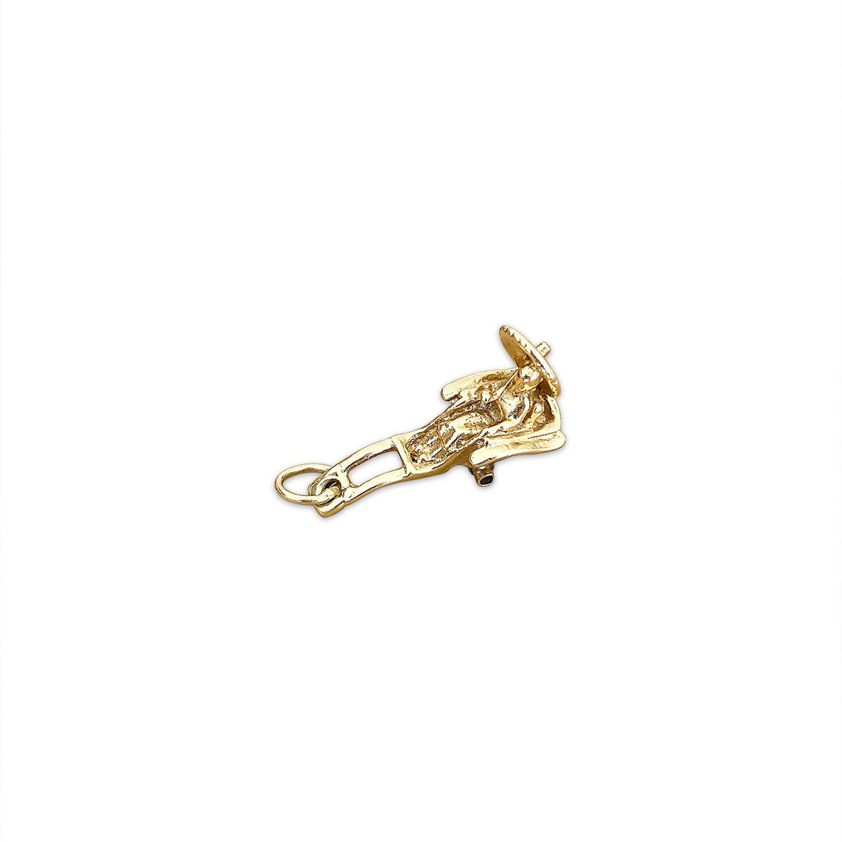 Vintage 'Lady in Rickshaw' Charm by Fewer Finer
