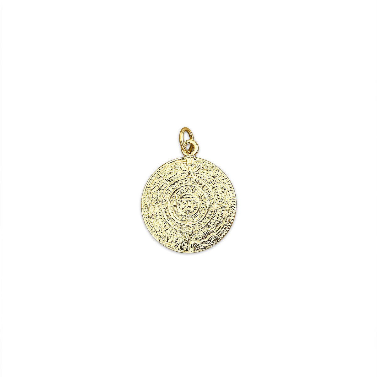 Vintage Aztec Calendar Charm by Fewer Finer