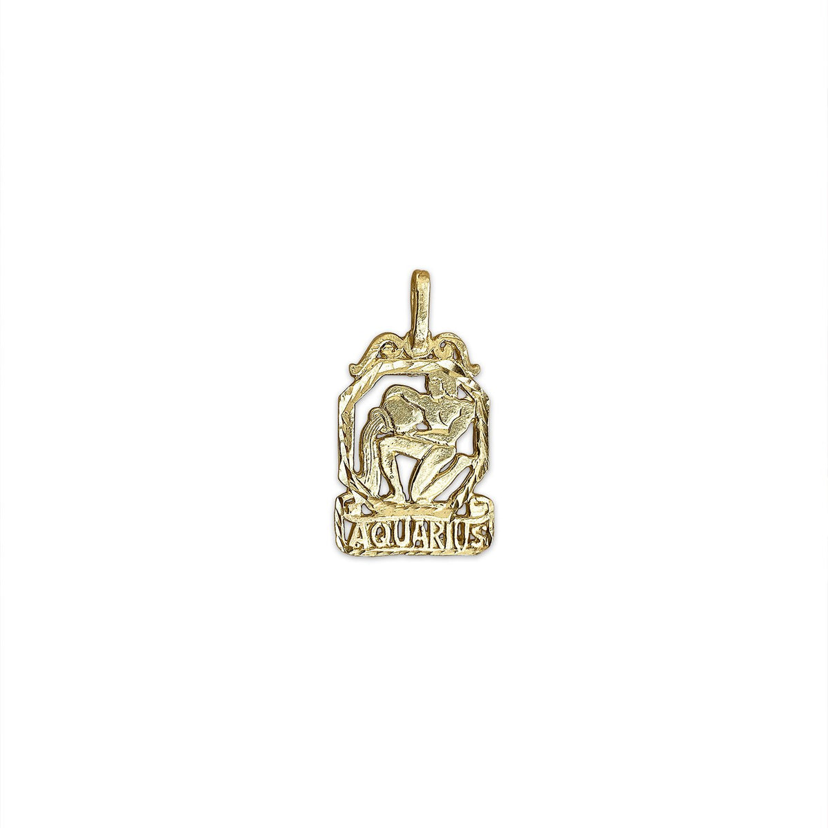 SOLD Vintage Framed Aquarius Charm