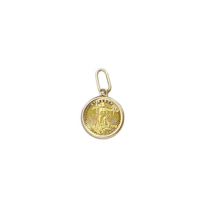 Vintage Tiny Coin Charm by Fewer Finer