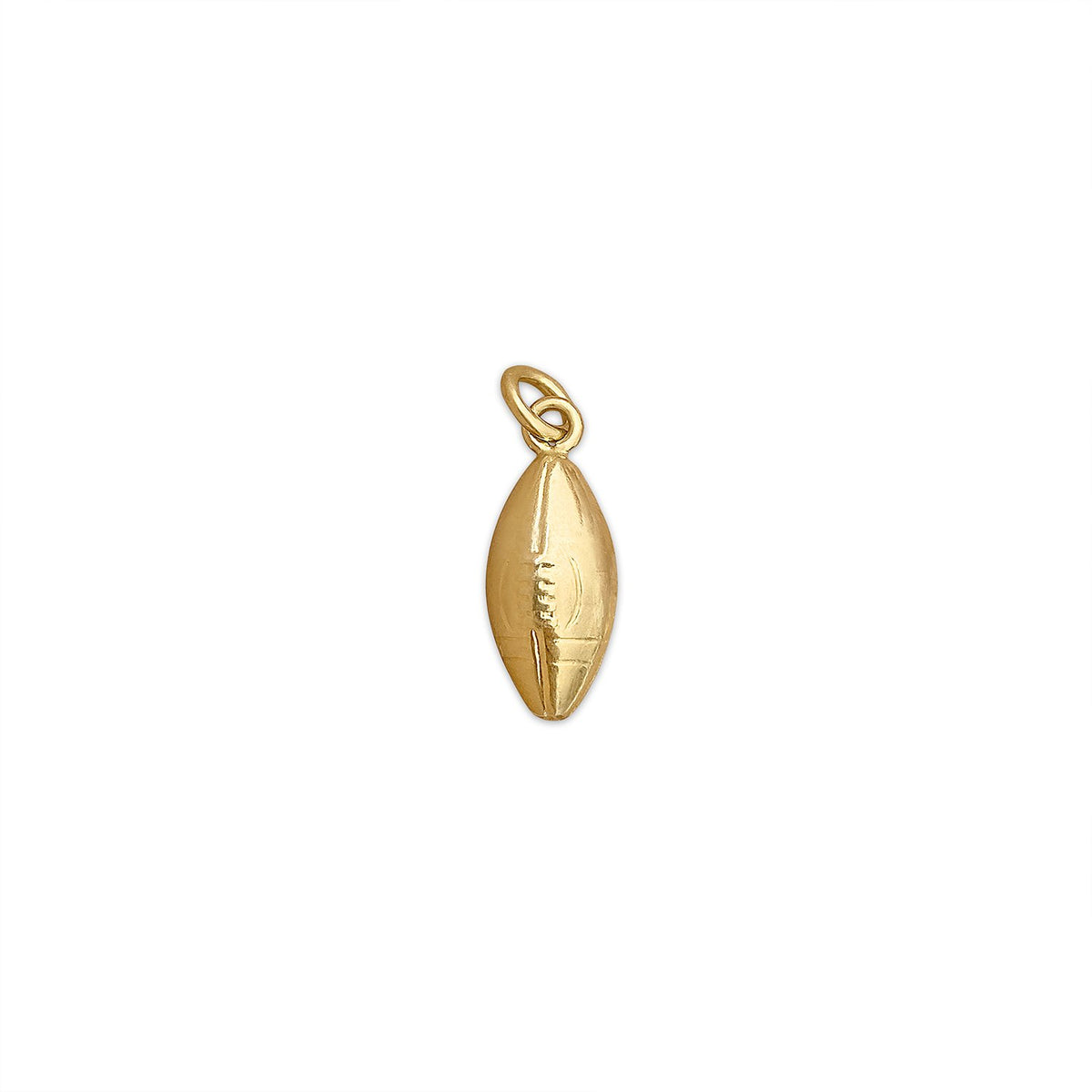 vintage gold football charm
