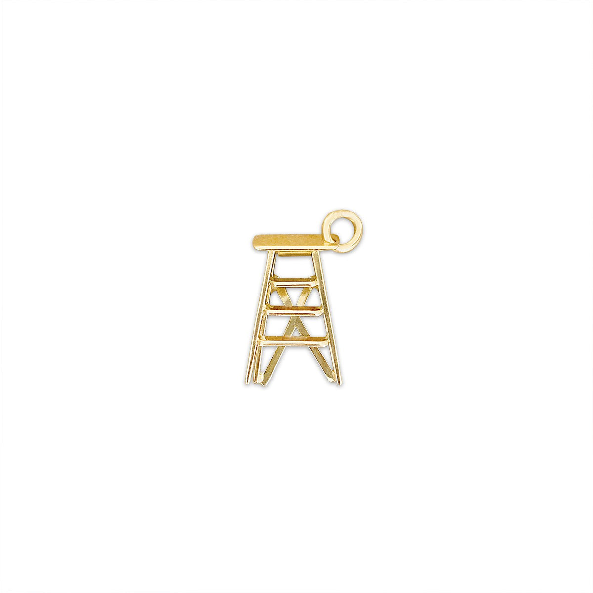 14k gold Vintage Ladder Charm 