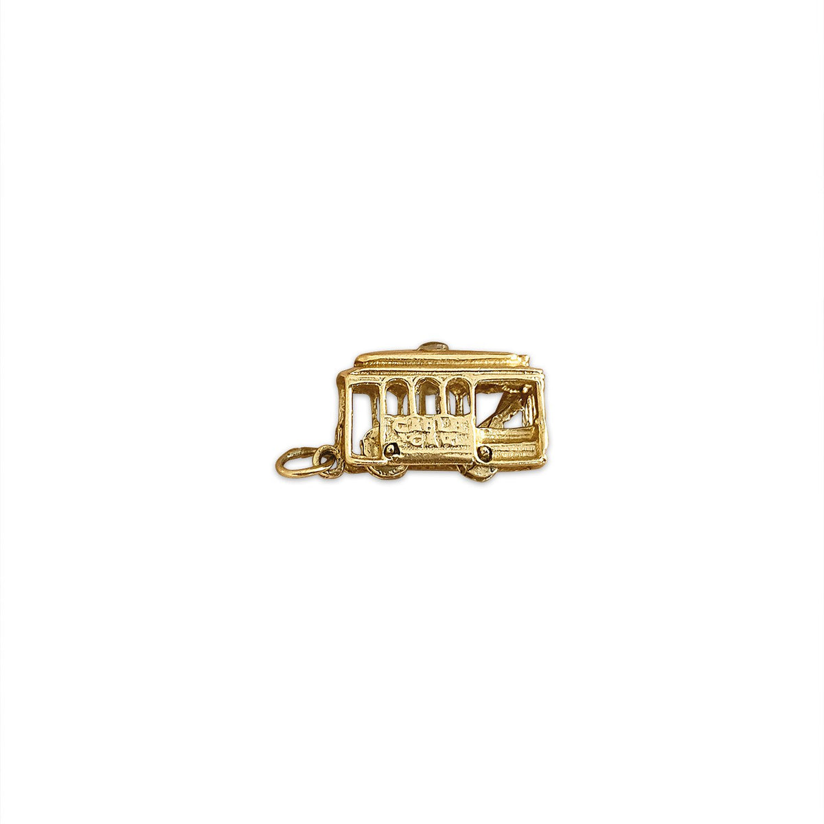Vintage SF Cable Car Charm by Fewer Finer