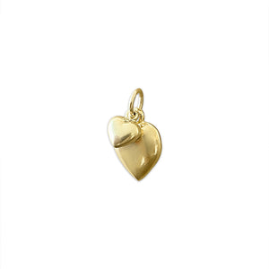 SOLD Vintage Two Hearts Charm