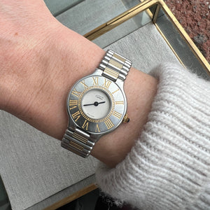 SOLD Vintage Cartier Must De 21 Two Tone Watch