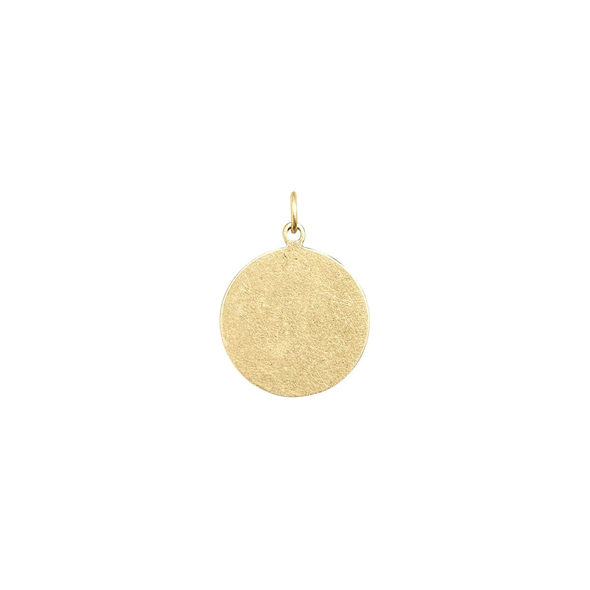 vintage plain gold circle charm 