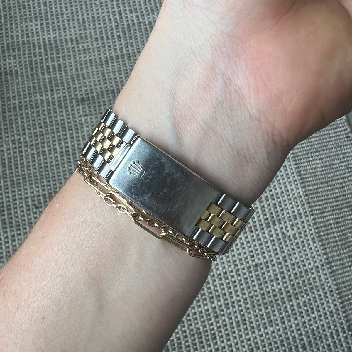 SOLD Vintage Rolex Oyster Perpetual Datejust 36mm Two Tone Watch