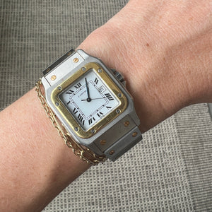 SOLD Vintage Cartier Santos Carrée 29mm Two Tone Watch