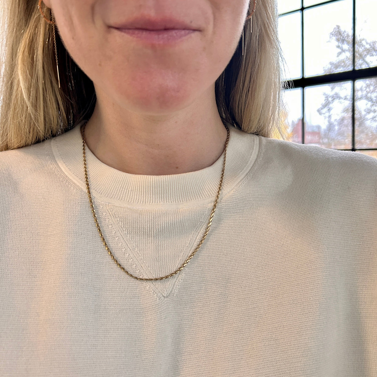 Vintage 18K Flat Chain