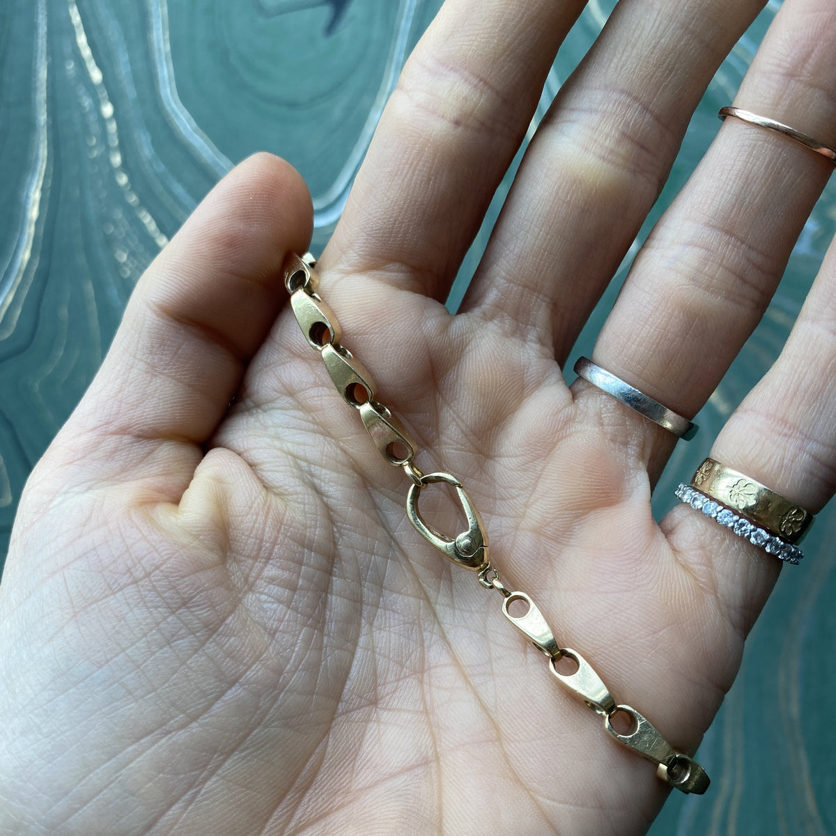 Vintage Heavy Link ID Bracelet Clasp