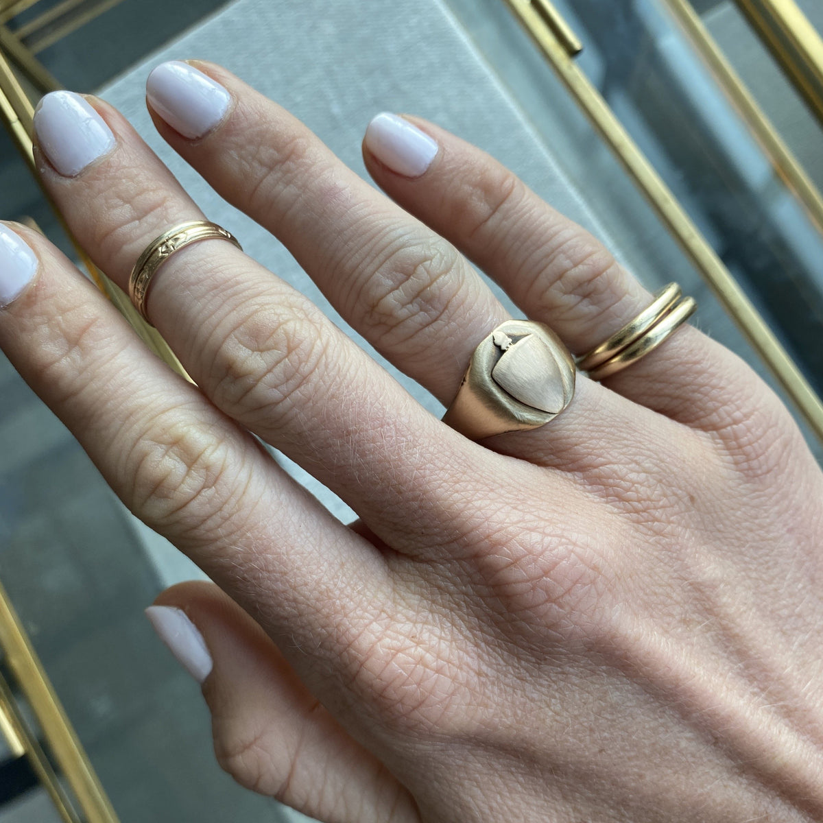 Vintage Shield Ring