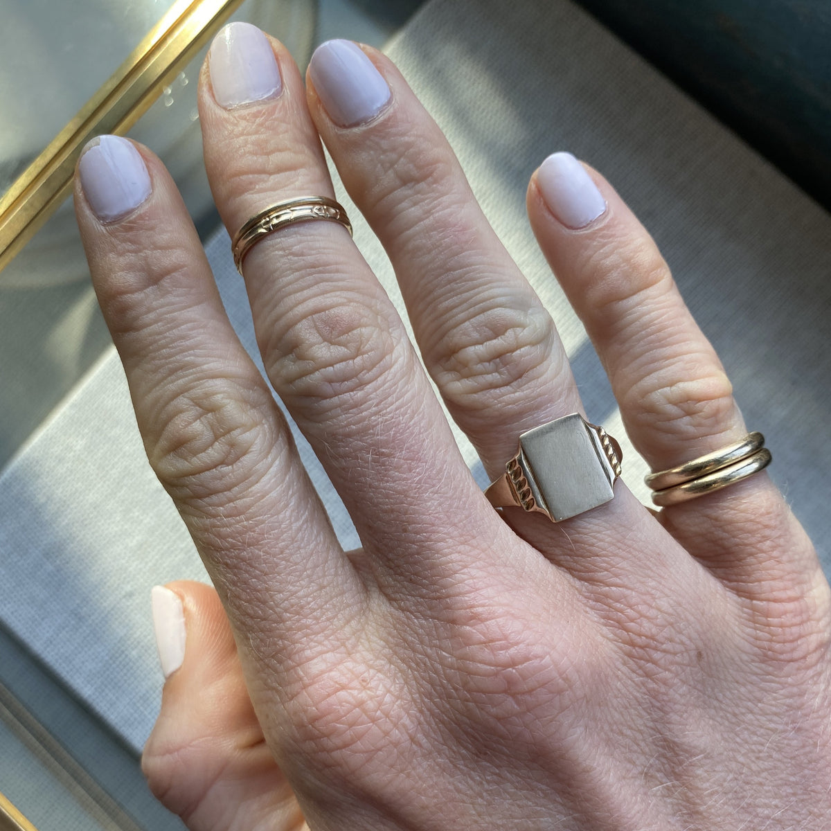 Vintage Monogrammable Signet Ring