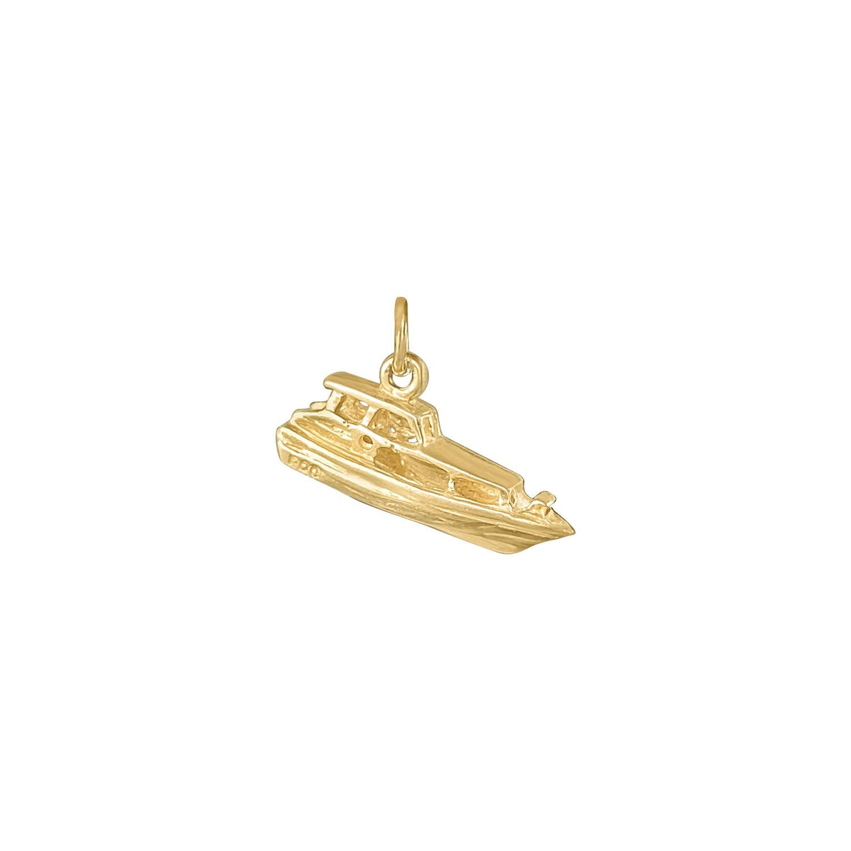vintage gold yacht charm