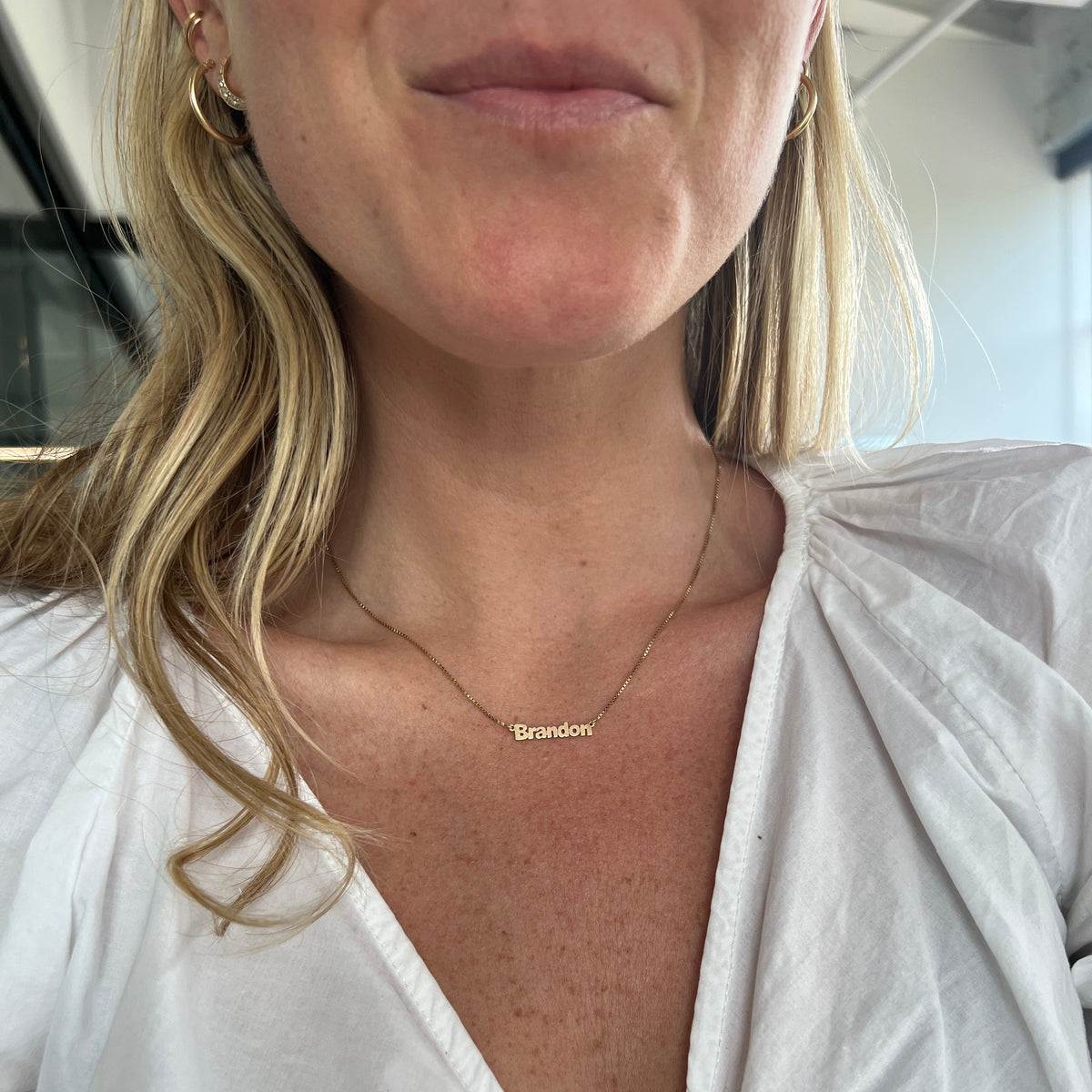 SOLD Vintage Brandon Nameplate Necklace