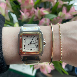 Vintage Cartier Santos 29mm Two Tone Watch