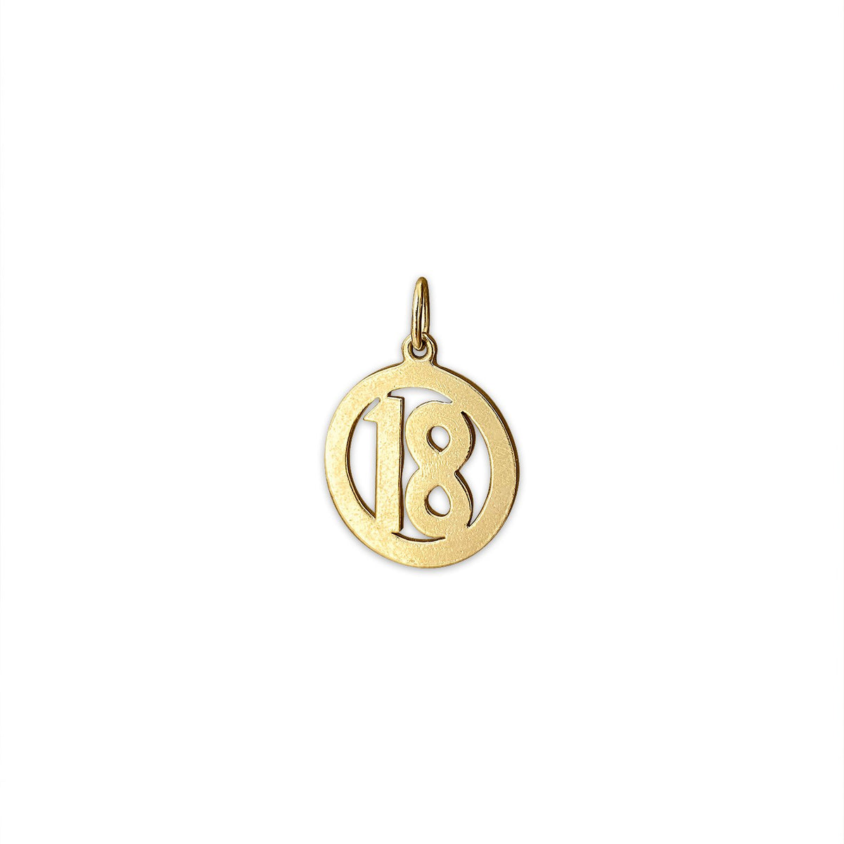 SOLD Vintage Number 18 Charm