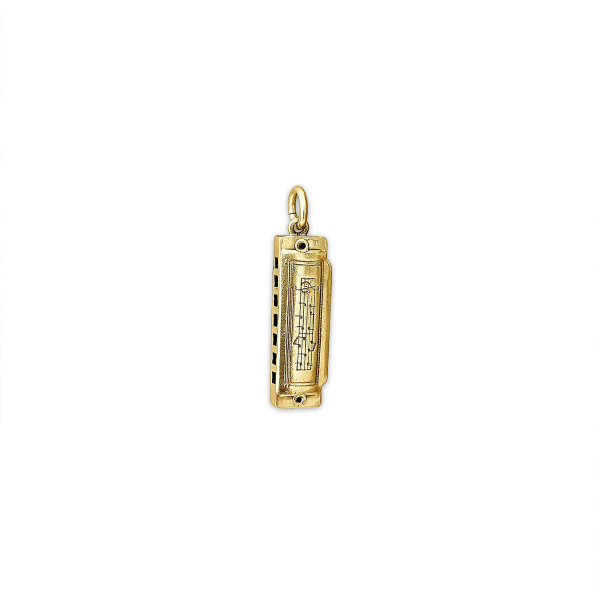 SOLD Vintage Working Harmonica Charm