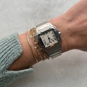 Vintage Cartier Santos 29mm Steel Watch